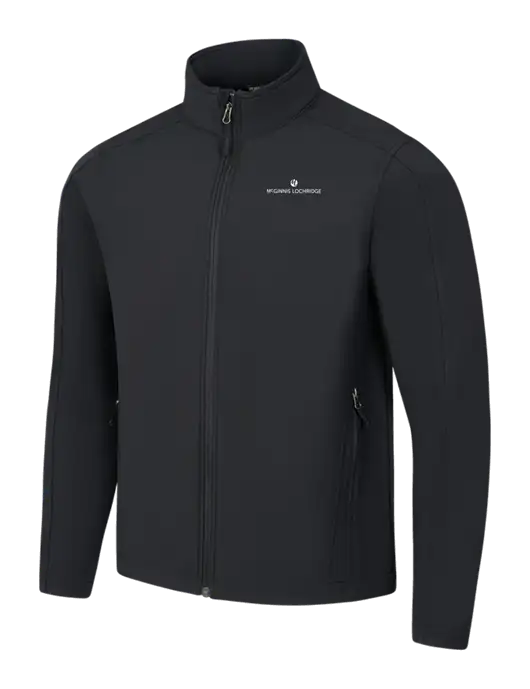 Black Core Soft Shell Jacket w/McGinnis Logo