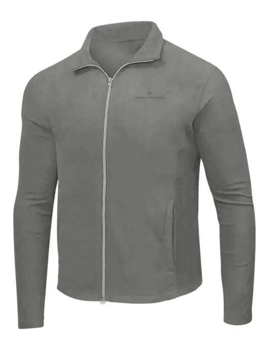 Medium Grey Microfleece Jacket w/McGinnis Logo
