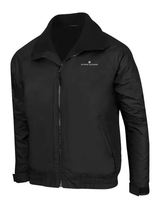 True Black/True Black Classic Competitor Jacket w/McGinnis Logo