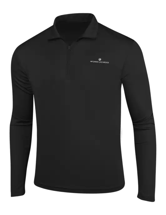 Black PosiCharge Competitor 1/4 Zip Pullover w/McGinnis Logo