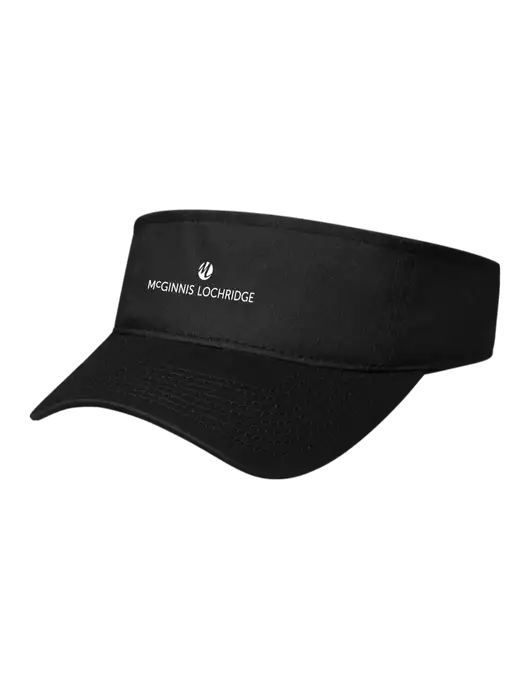 Black Cap Visor w/McGinnis Logo