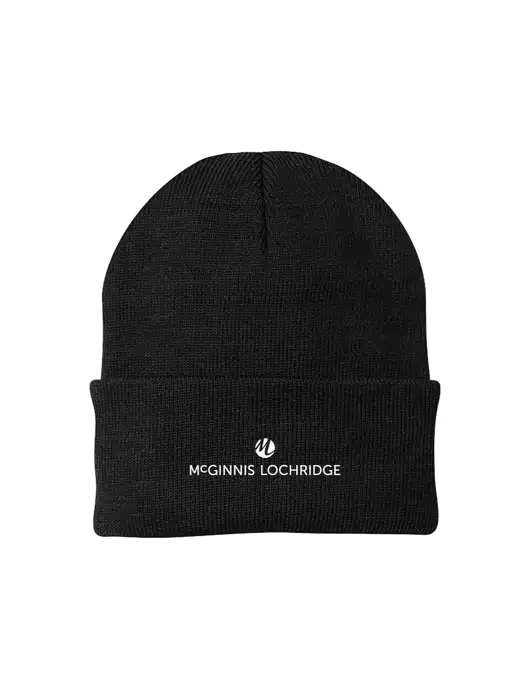 Black Knit Cap w/McGinnis Logo