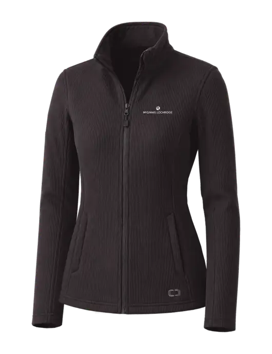 OGIO Blacktop Womens Grit Fleece Jacket w/McGinnis Logo