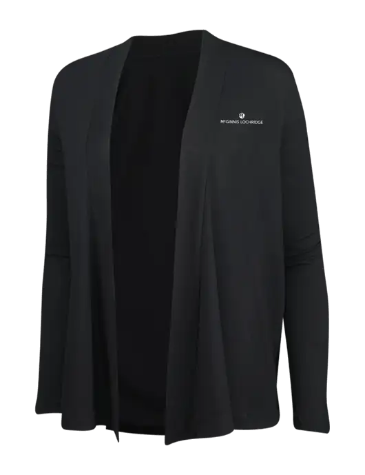 Black Womens Concept Cardigan w/McGinnis Logo
