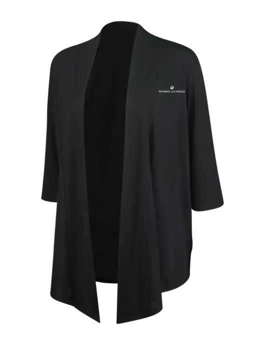 Black Womens Concept Shrug w/McGinnis Logo
