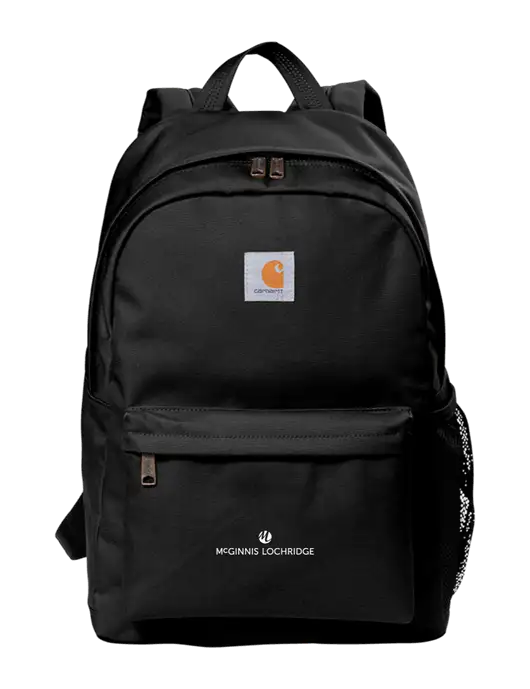 Carhartt Black Canvas Backpack w/McGinnis Logo