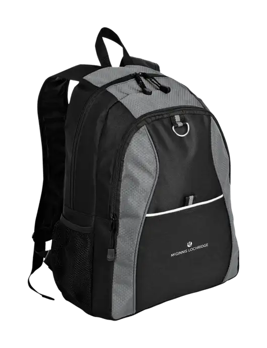 Honeycomb Grey/Black Backpack w/McGinnis Logo
