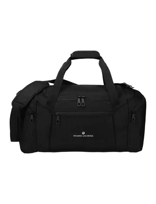 Slim & Lite Black Duffel    w/McGinnis Logo