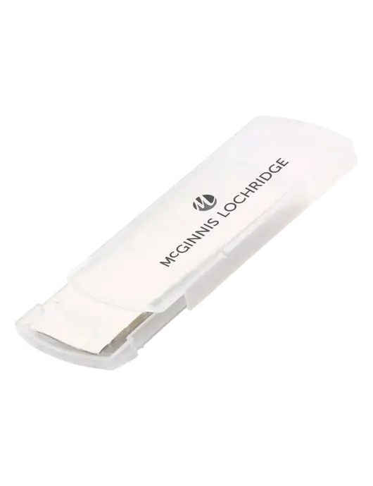 Slide Right Clear Bandage Dispenser w/McGinnis Logo