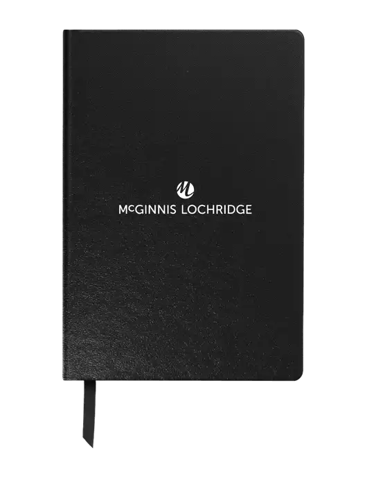 Achieve Black Hardcover Journal, 5.5 x 8.37 w/McGinnis Logo