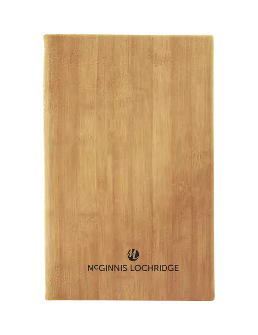 Bamboo Leatherette 5.25 x 8.25 Journal w/McGinnis Logo