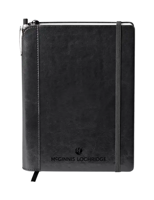 Fabrizio Black Journal 6.375 x 8.375 Combo w/McGinnis Logo