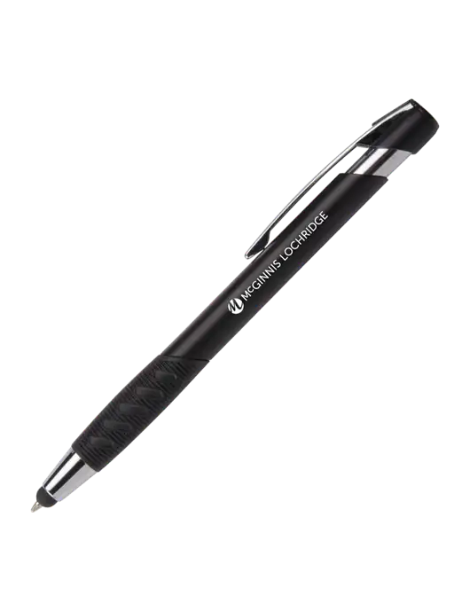 Alize Black Stylus Black Ink Pen w/McGinnis Logo