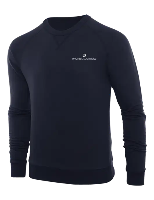 Allmade Dark Navy Organic French Terry Crewneck Sweatshirt w/McGinnis Logo