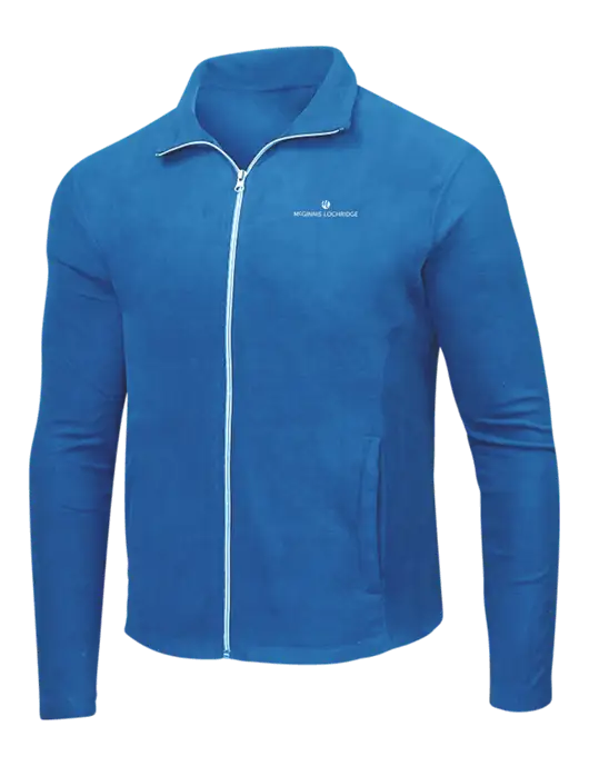 Light Royal Microfleece Jacket w/McGinnis Logo