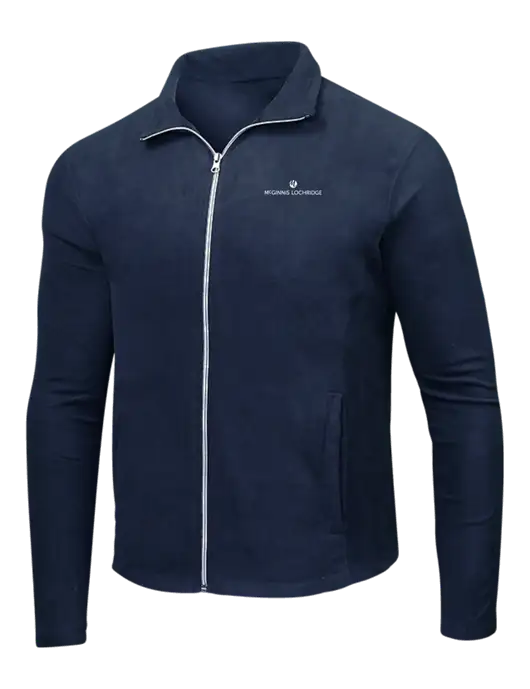 Navy Microfleece Jacket w/McGinnis Logo