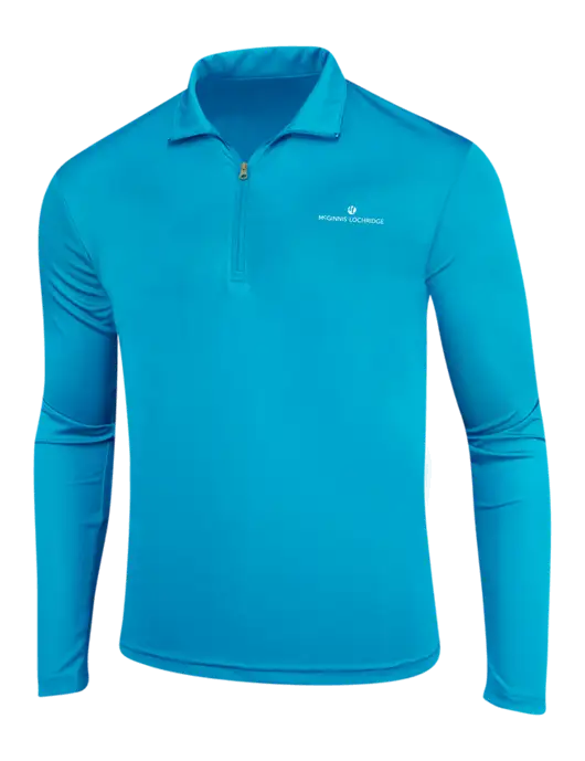 Sapphire Blue PosiCharge Competitor 1/4 Zip Pullover w/McGinnis Logo