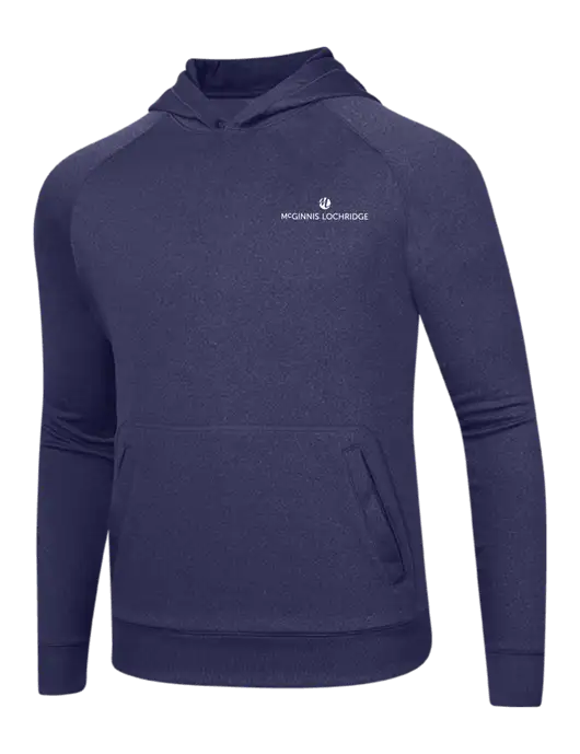 Tech True Navy Fleece Hooded Sweatshirt w/McGinnis Logo