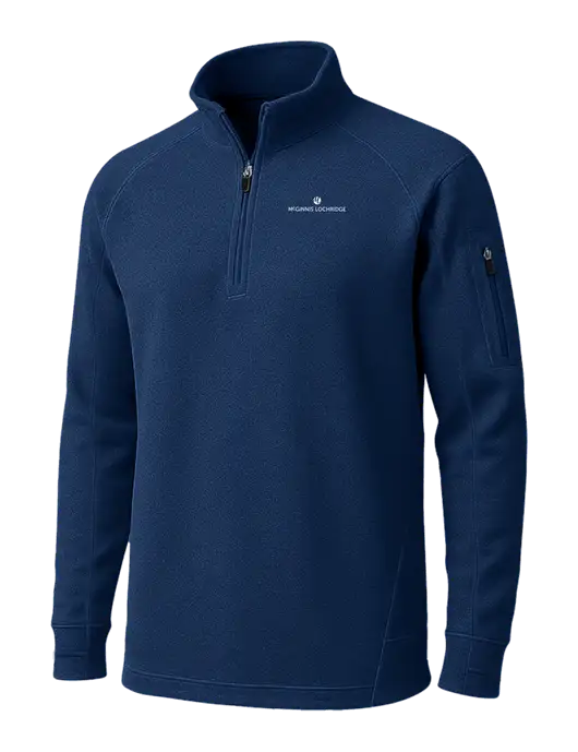 True Navy Tech Fleece 1/4 Zip Pullover w/McGinnis Logo