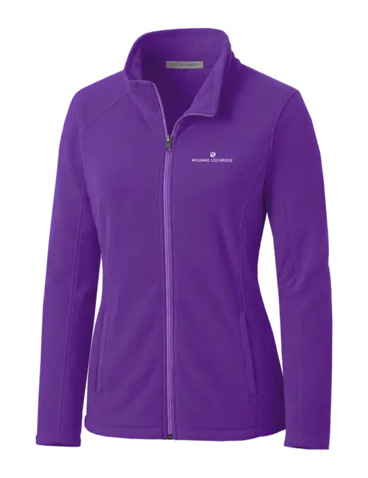Light Purple Womens Microfleece Jacket w/McGinnis Logo