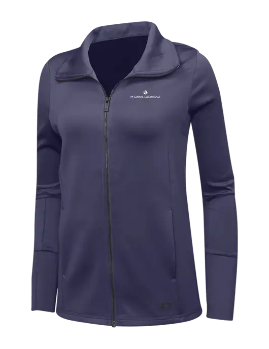 OGIO Navy Womens Endurance Modern Performance Full-Zip w/McGinnis Logo