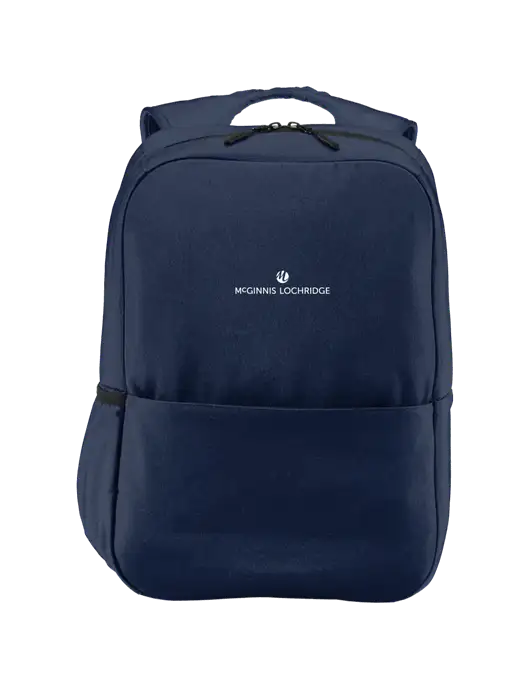 Access Square Laptop River Blue Navy Backpack w/McGinnis Logo