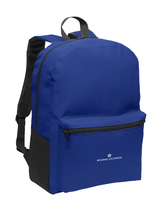 Casual Twilight Blue Lightweight Laptop Backpack w/McGinnis Logo