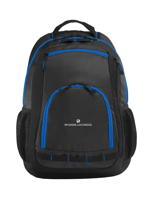 Xtreme Black/Dark Grey/Royal Blue Backpack w/McGinnis Logo
