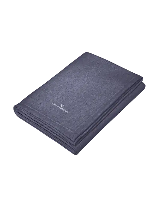 Core Heather Navy Fleece Sweatshirt Blanket w/McGinnis Logo