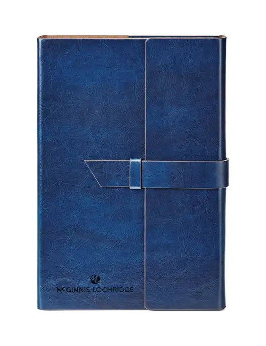 Fabrizio Blue 6.875 x 9.56 Portfolio w/McGinnis Logo