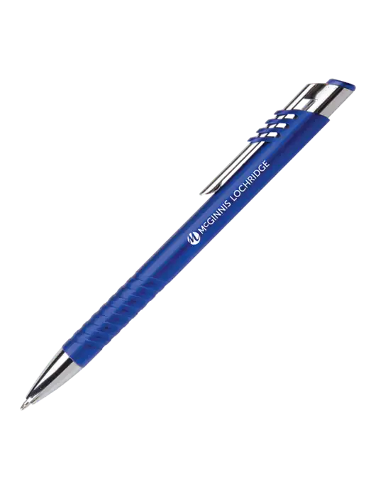 Schirhart Blue Pen - Black Ink w/McGinnis Logo