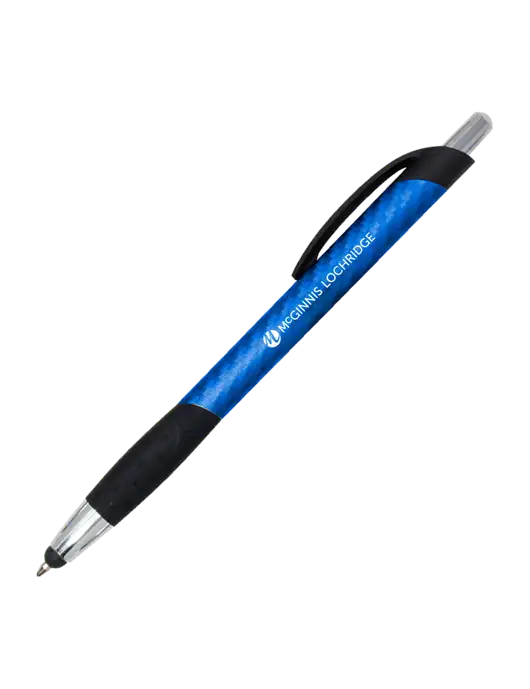 Sunray Blue Stylus Pen - Black Ink w/McGinnis Logo