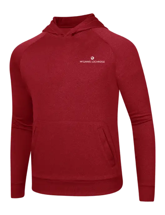 Tech True Red Fleece Hooded Sweatshirt w/McGinnis Logo