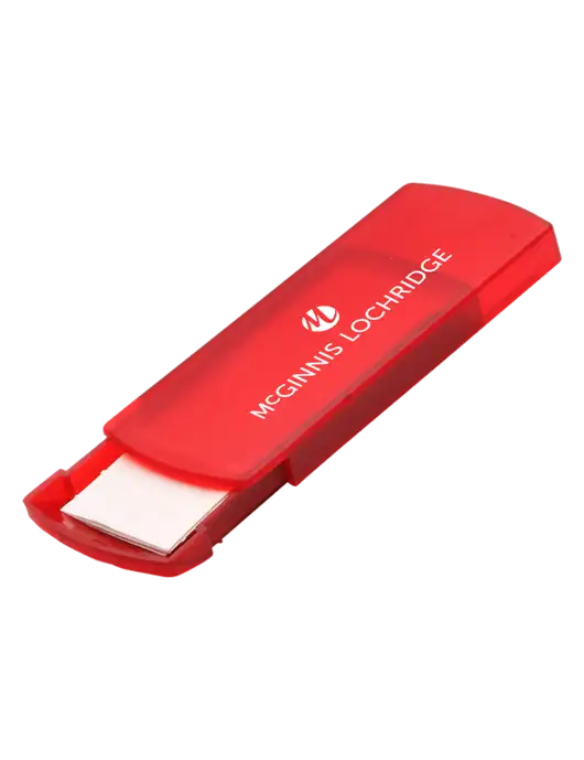Slide Right Red Bandage Dispenser w/McGinnis Logo