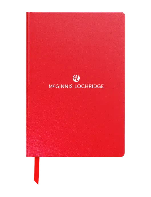 Achieve Red Hardcover Journal, 5.5 x 8.37 w/McGinnis Logo